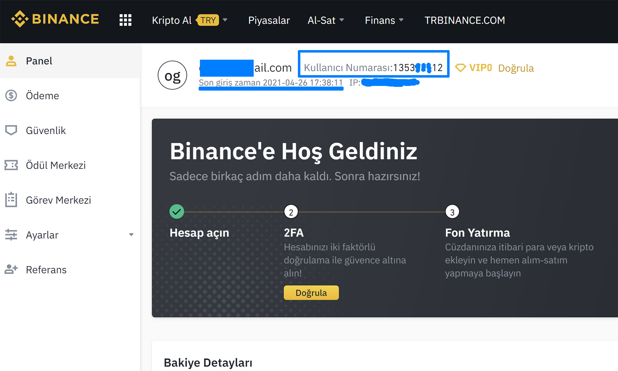 Binance Üye / Kullanıcı Sayısı 2021